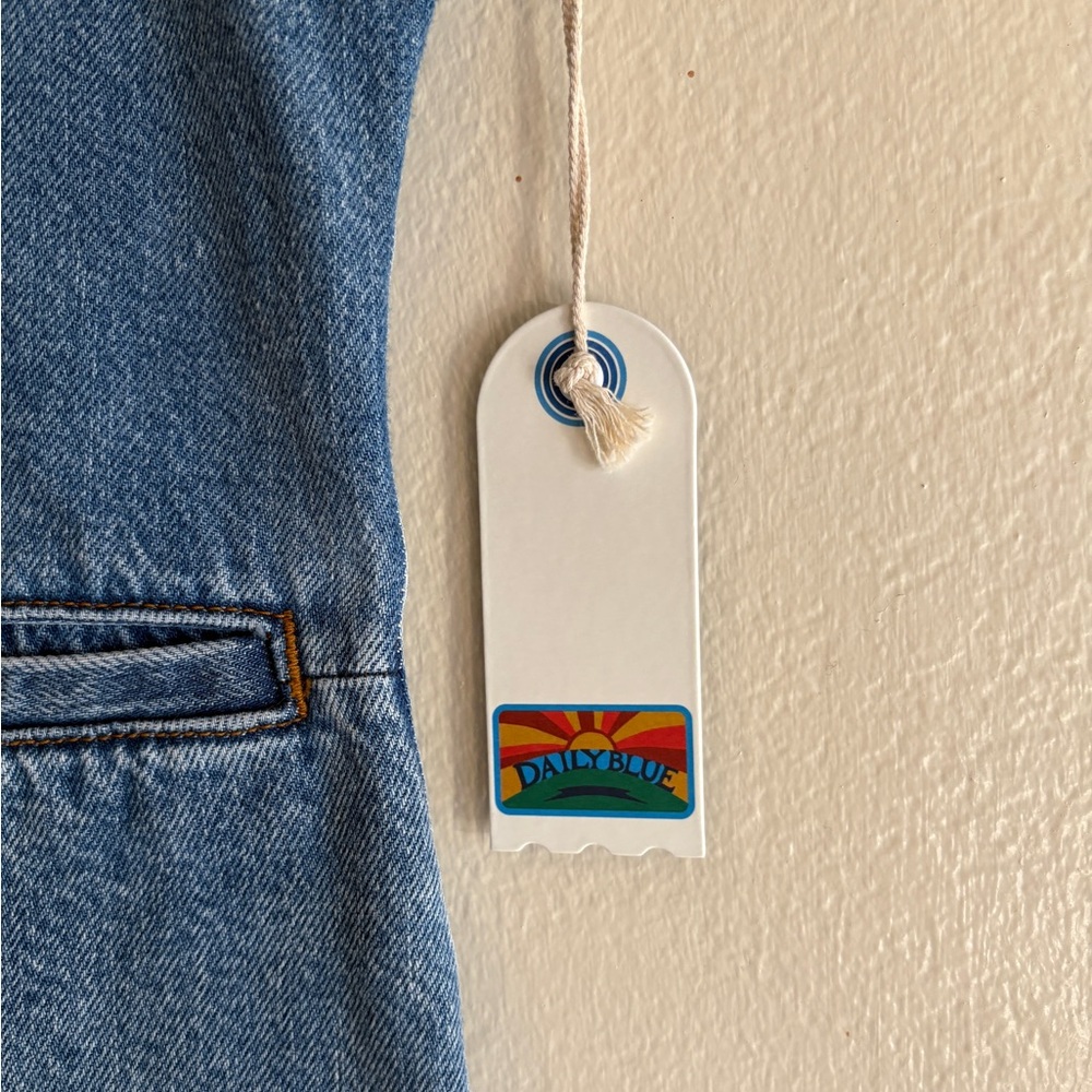AG Adriano Goldschmied Blue Denim Vest NWT - Picture 7 of 9